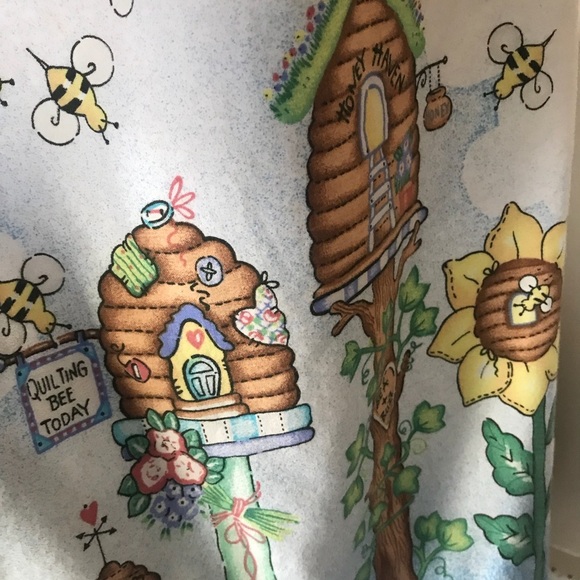 Rare Handmade Daisy Kingdom Bee Dress & Bonnet M - Picture 11 of 12